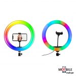 رینگ-لایت-33-سانتی-متری-MJ33-RGB-به-همراه-پایه