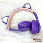 هدفون-بلوتوثی-گربه-ای-مدل-Y47-بنفش